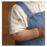 Tucker Shortie Overalls Chambray - Sky