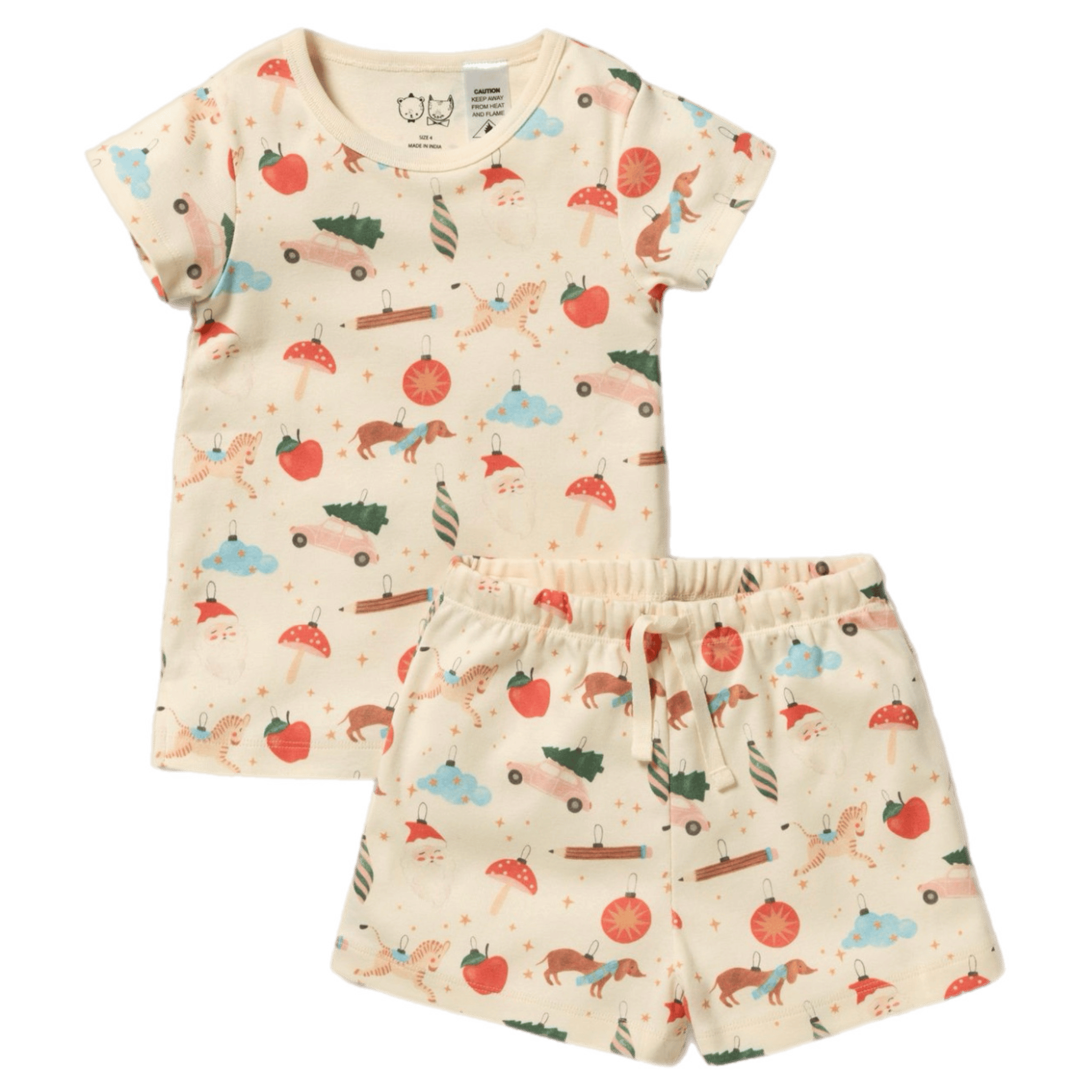 Short Sleeve Pyjamas - Deck the Halls