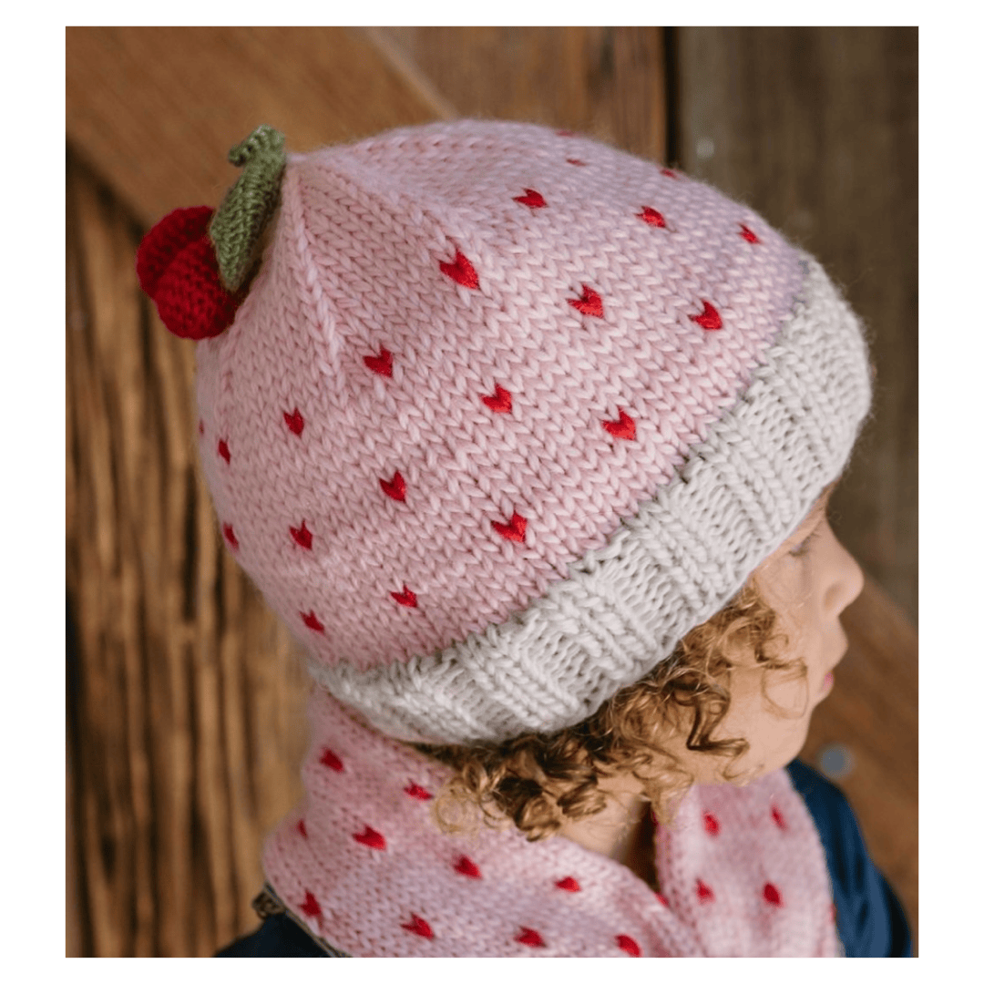 Acorn Kids One Size Cherry Cross Over Scarf - Pink