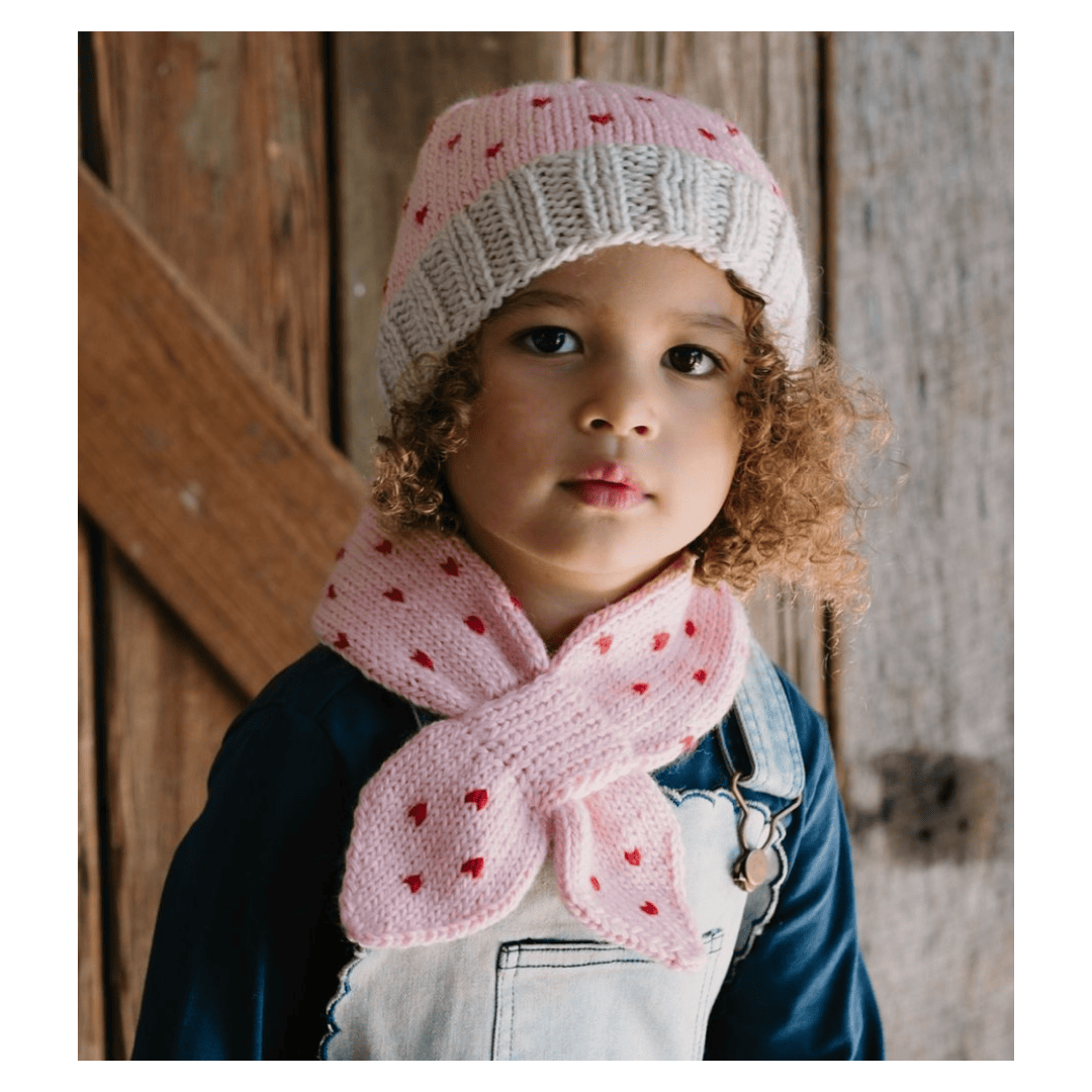 Acorn Kids One Size Cherry Cross Over Scarf - Pink