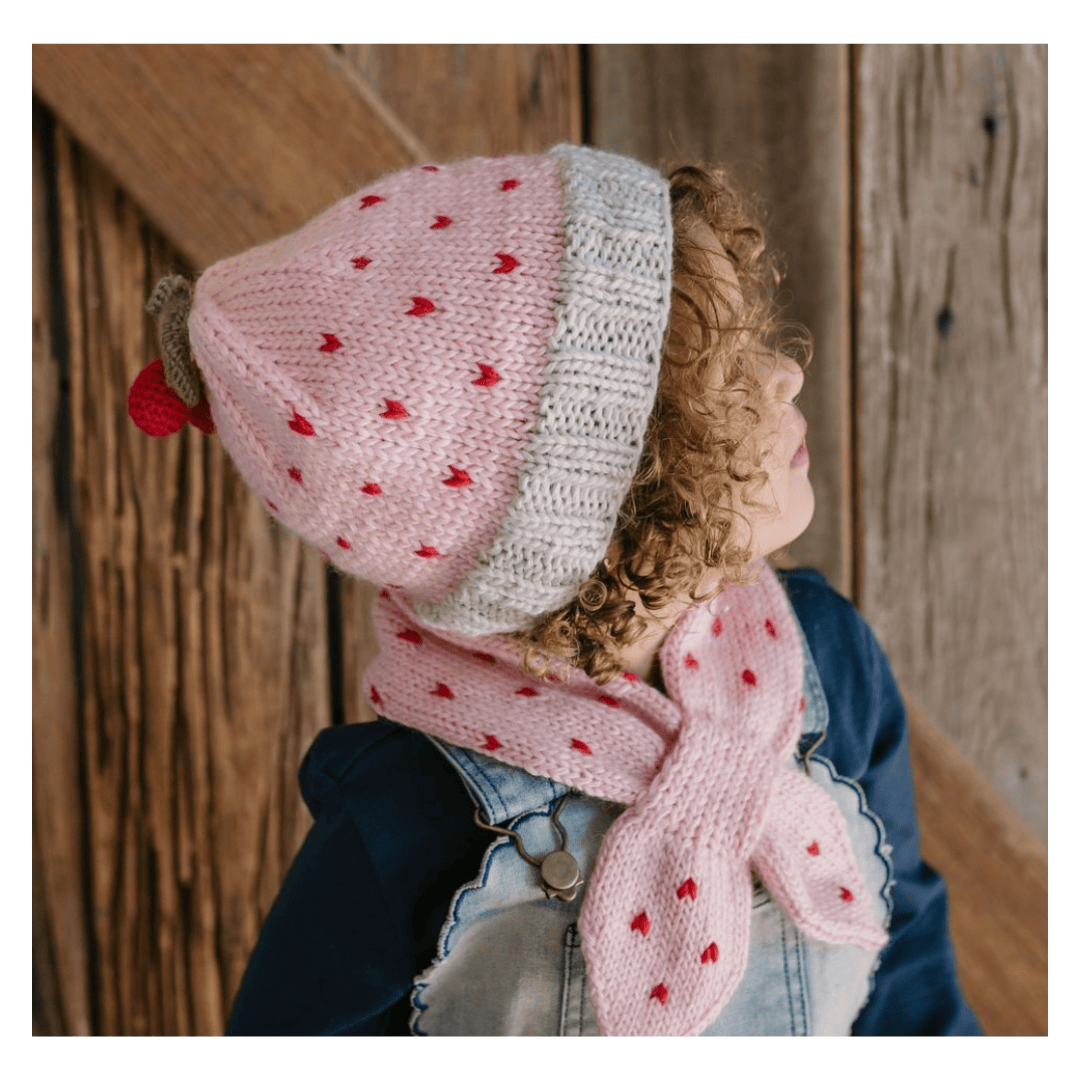 Acorn Kids One Size Cherry Cross Over Scarf - Pink