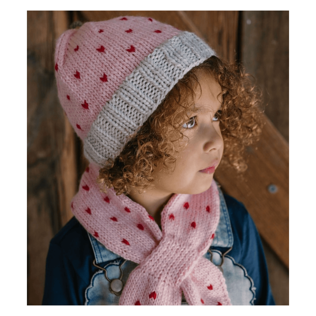 Acorn Kids One Size Cherry Cross Over Scarf - Pink