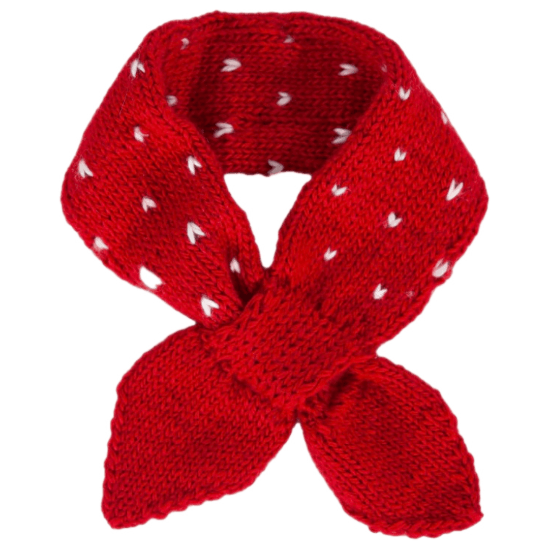 Acorn Kids One Size Strawberry Cross Over Scarf - Red