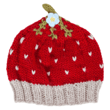 Acorn Kids Small to Large SM Strawberry Beanie - Red