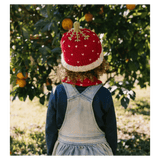 Acorn Kids Small to Large Strawberry Beanie - Red