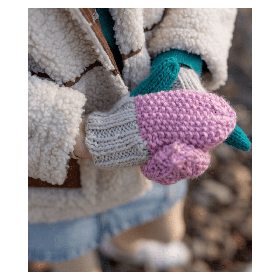 Acorn Kids Small to Large Wilderness Mittens - Pink
