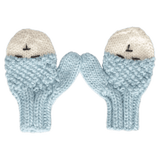 Acorn Kids Small to Medium SM Bear Mittens - Blue/Cream