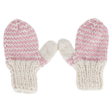 Acorn Kids XXS to Medium SM Flopsy Baby Mittens - Pink and Cream