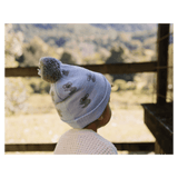 Acorn Kids XXSmall to XLarge Koala Merino Beanie - Blue & Grey