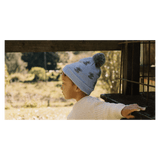 Acorn Kids XXSmall to XLarge Koala Merino Beanie - Blue & Grey