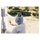 Acorn Kids XXSmall to XLarge Koala Merino Beanie - Blue & Grey