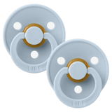BIBS 6 Months Plus Colour, Round S2 - Baby Blue