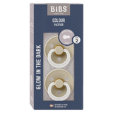 BIBS 6 Months Plus Colour, Round S2 Glow - Vanilla