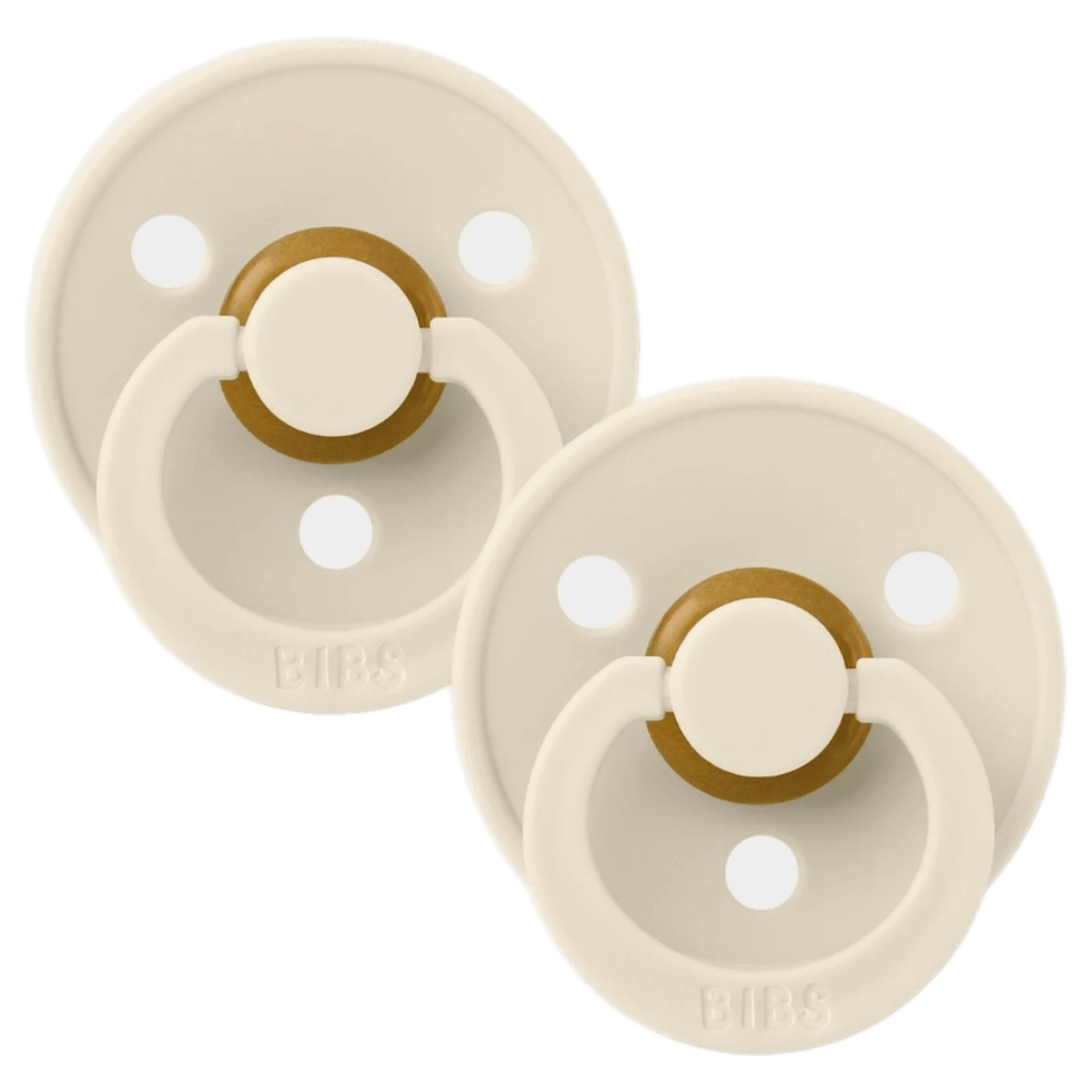 BIBS 6 Months Plus Colour, Round S2 - Ivory