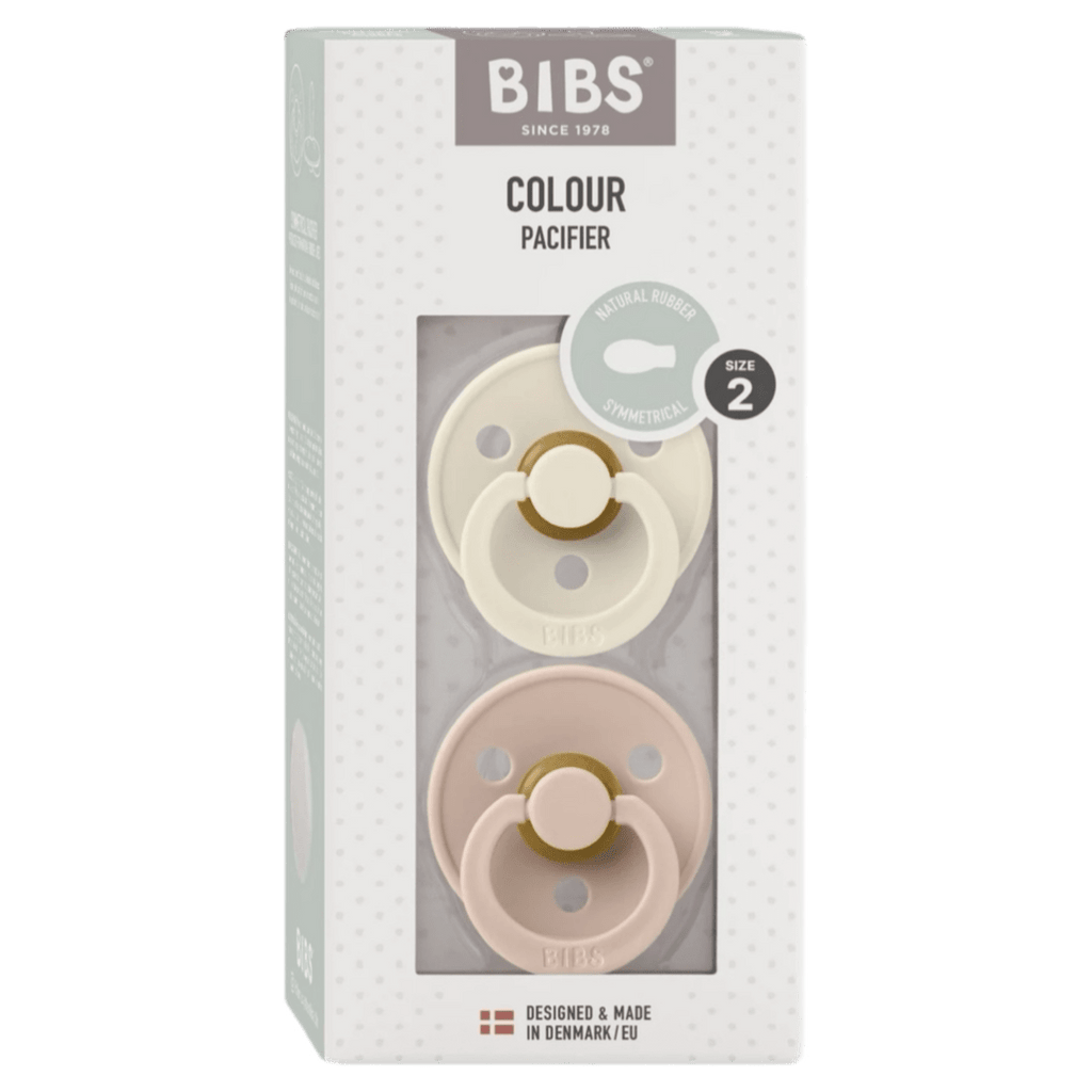 BIBS 6 Months Plus Colour, Symmetrical S2 - Ivory/Blush