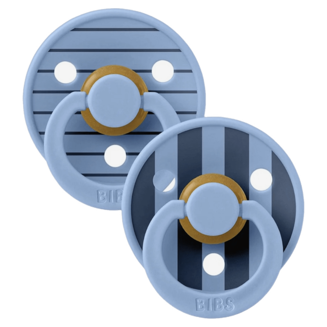 BIBS 6 Months Plus Studio Colour, S2 - Pin Sky Blue Mix