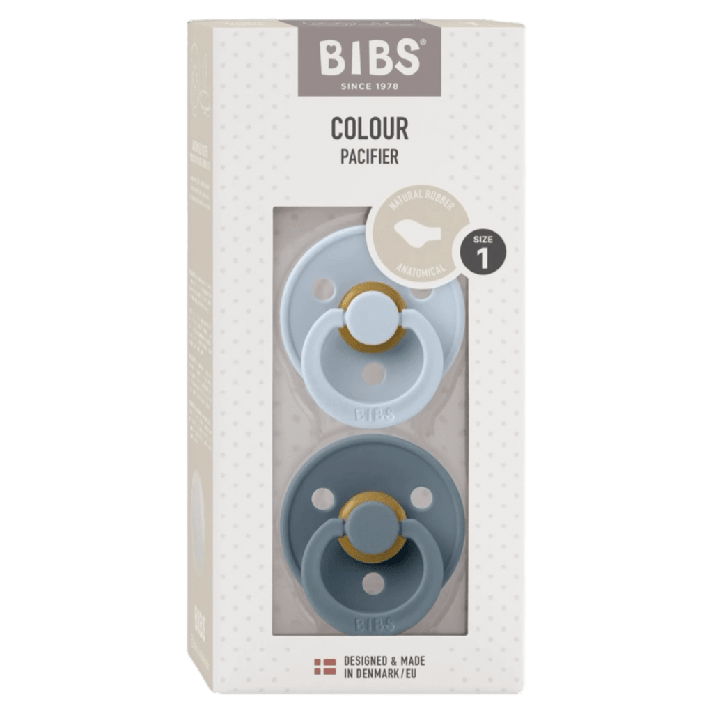 BIBS Birth Plus Colour, Anatomical S1 - Baby Blue/Petrol