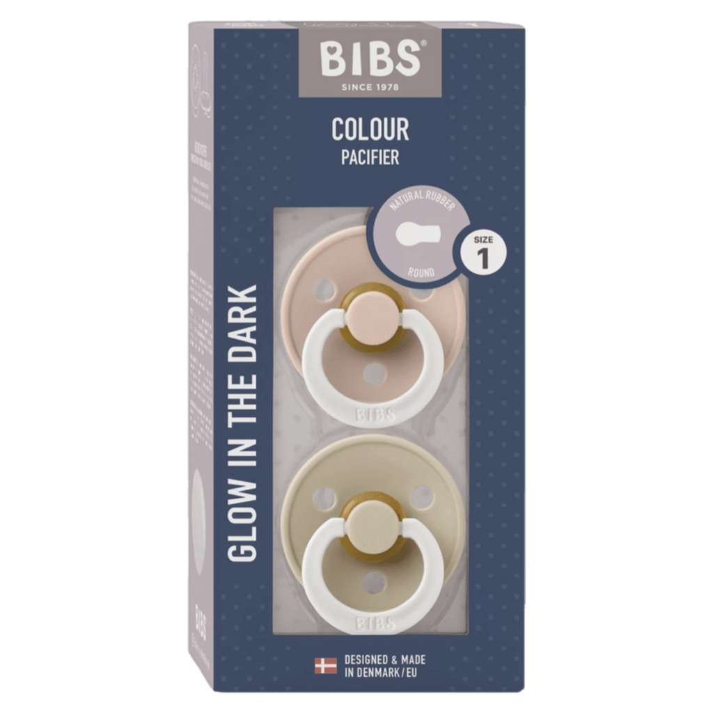 BIBS Birth Plus Colour, Round S1 GLOW - Blush/Vanilla