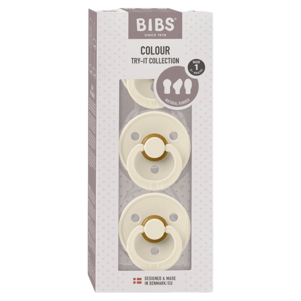 BIBS Birth Plus Try-It Colour 3 Pack - Ivory