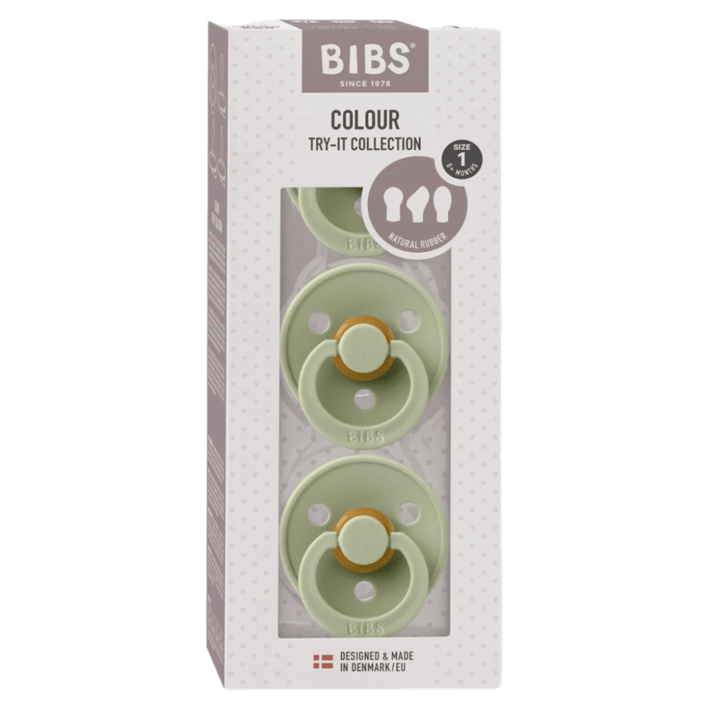 BIBS Birth Plus Try-It Colour 3 Pack - Sage