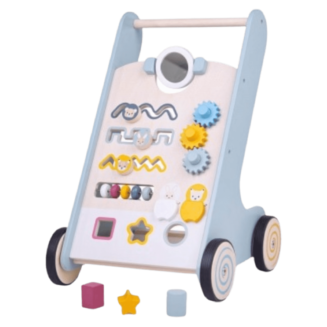 Bigjigs Toys 12 Mths Plus Activity Walker - Pastel