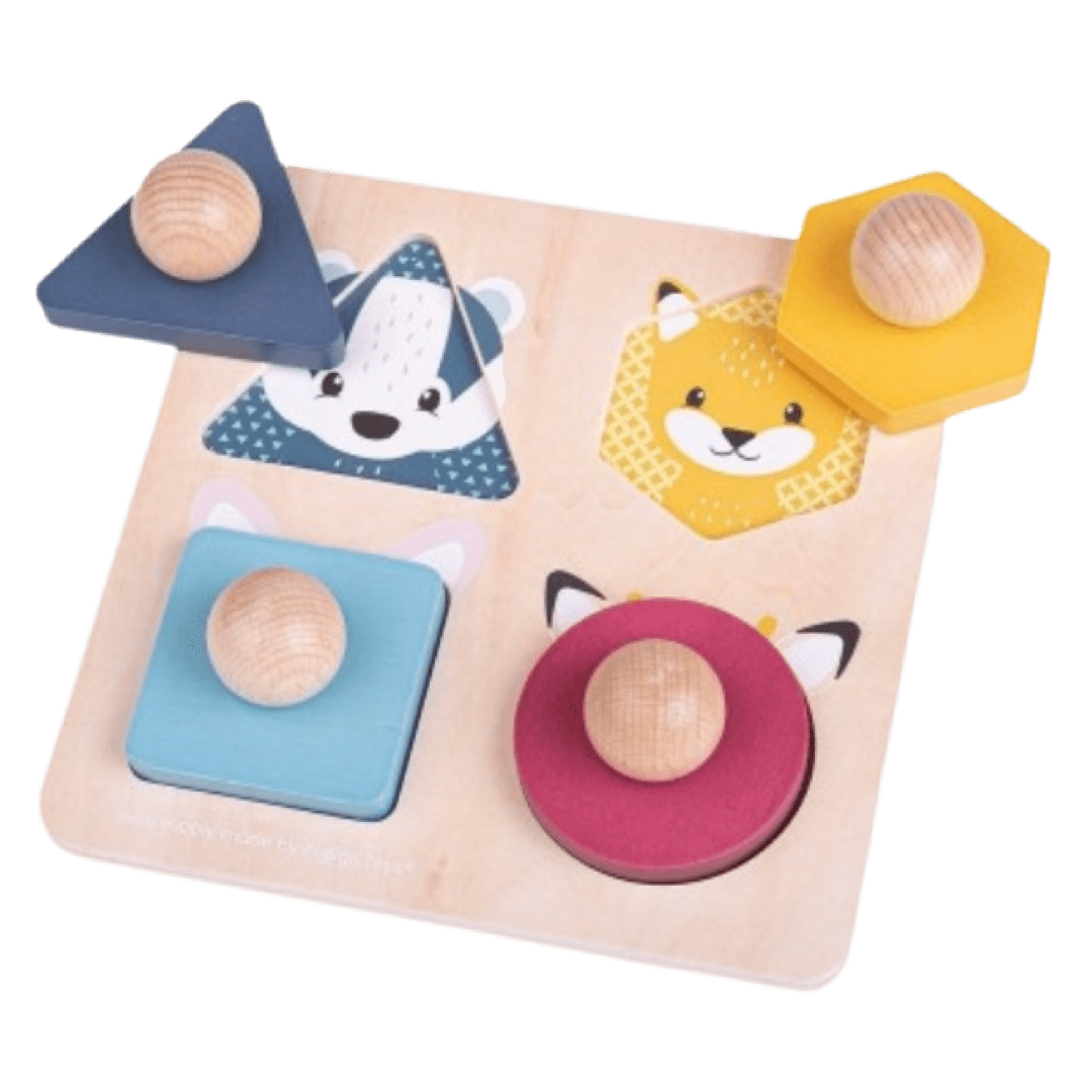 Bigjigs Toys 12 Mths Plus Animal Shape Puzzle