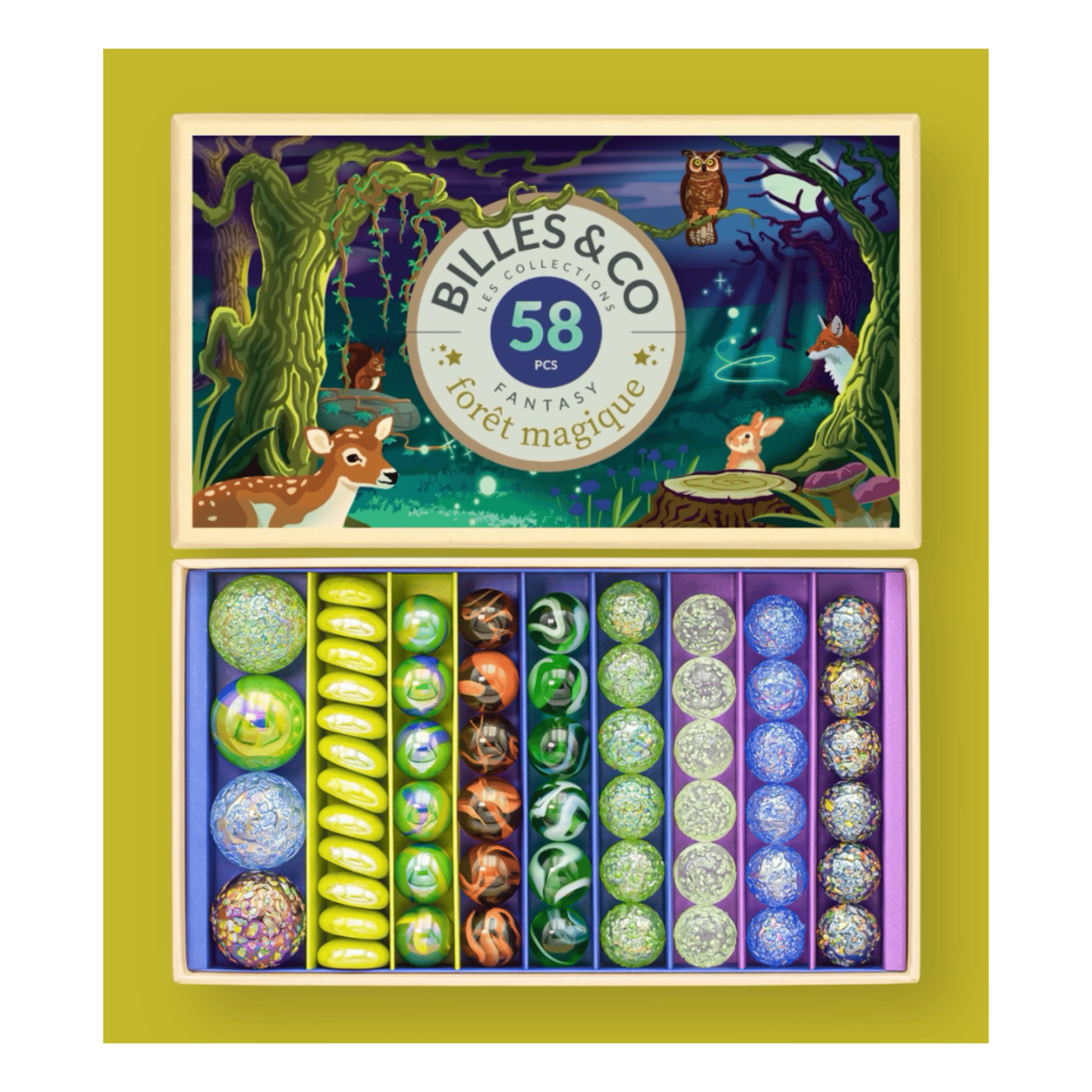 Billes & Co 3 Plus Marble Treasure Large Box - Magic Forest
