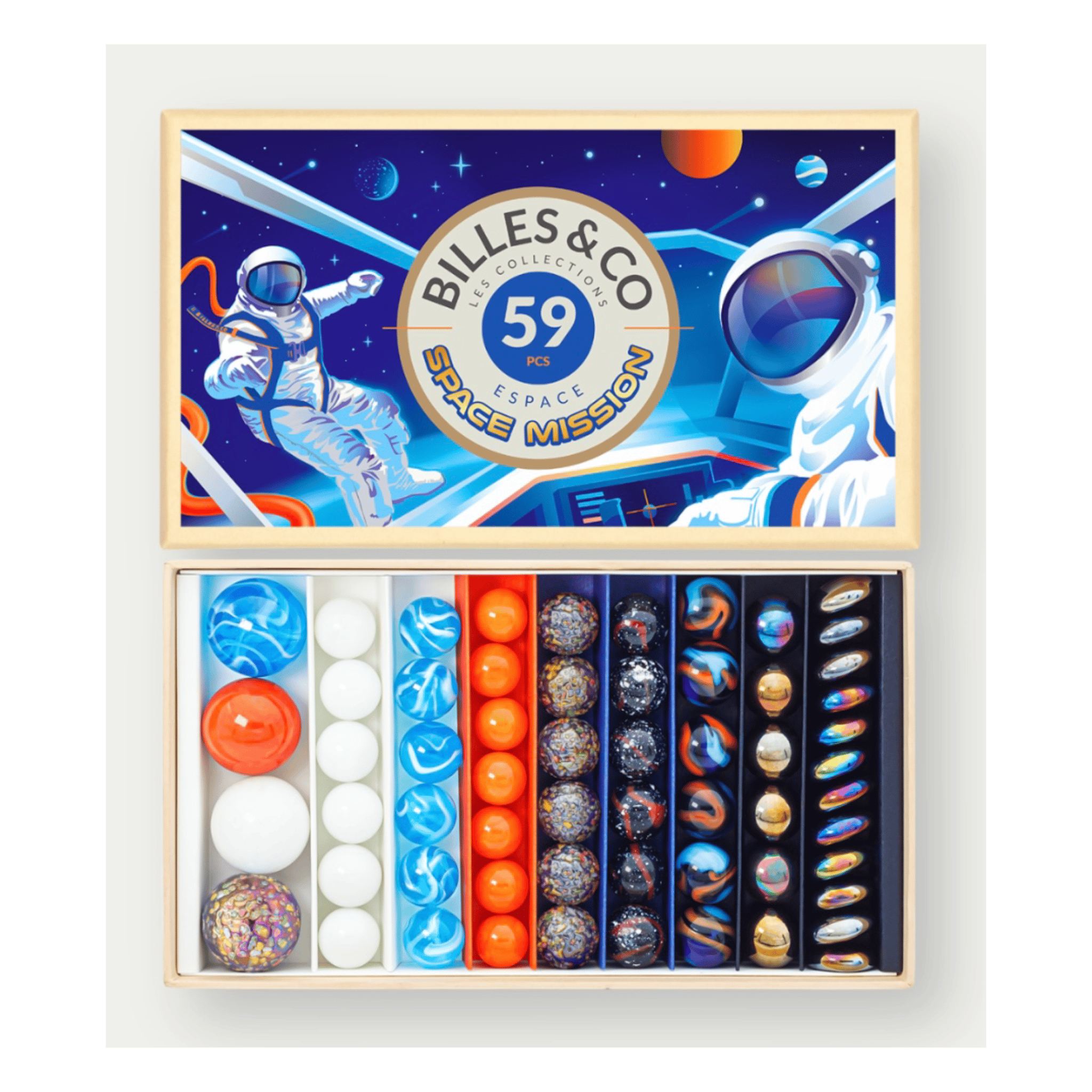Billes & Co 3 Plus Marble Treasure Large Box - Space Mission