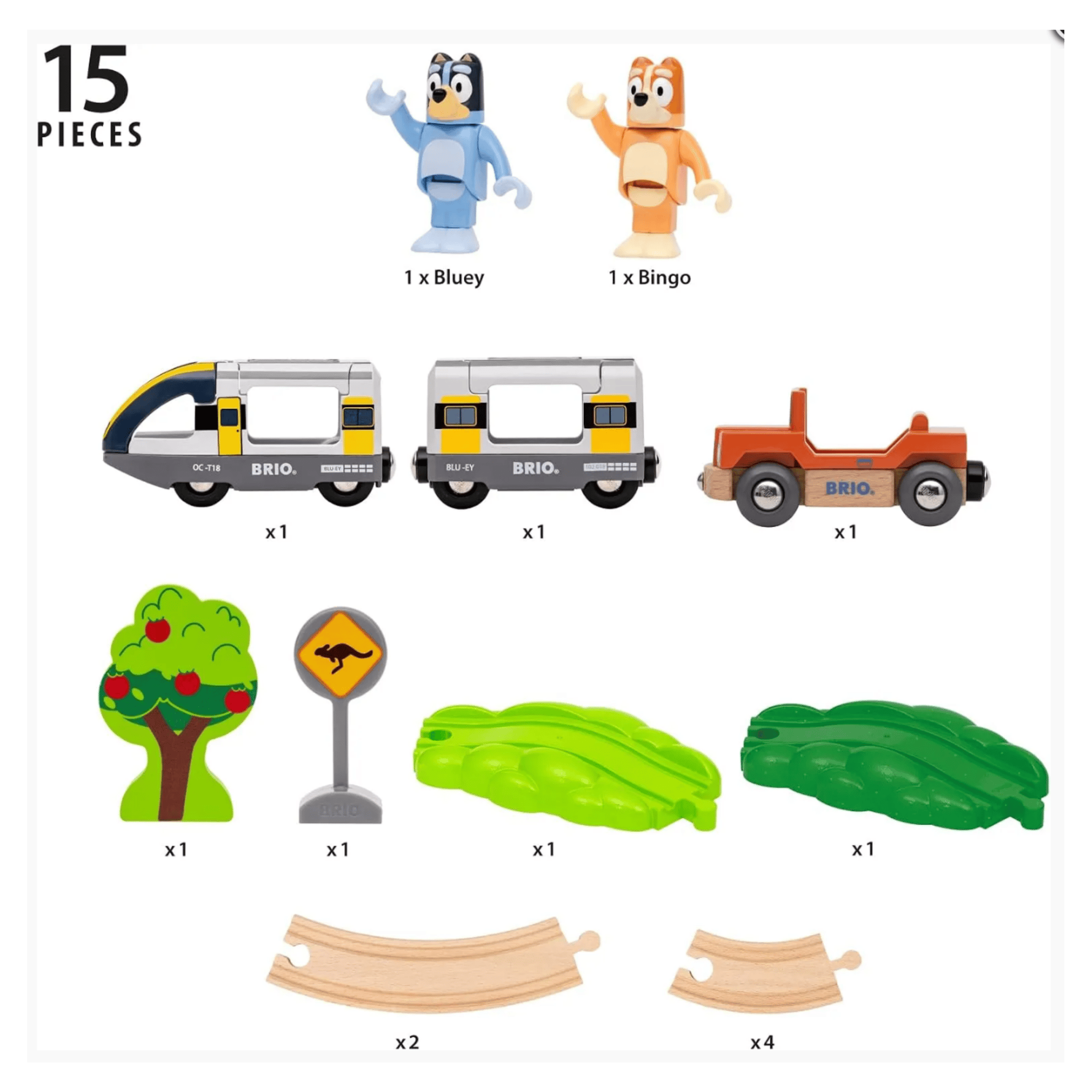Brio 3 Plus Bluey Train Set