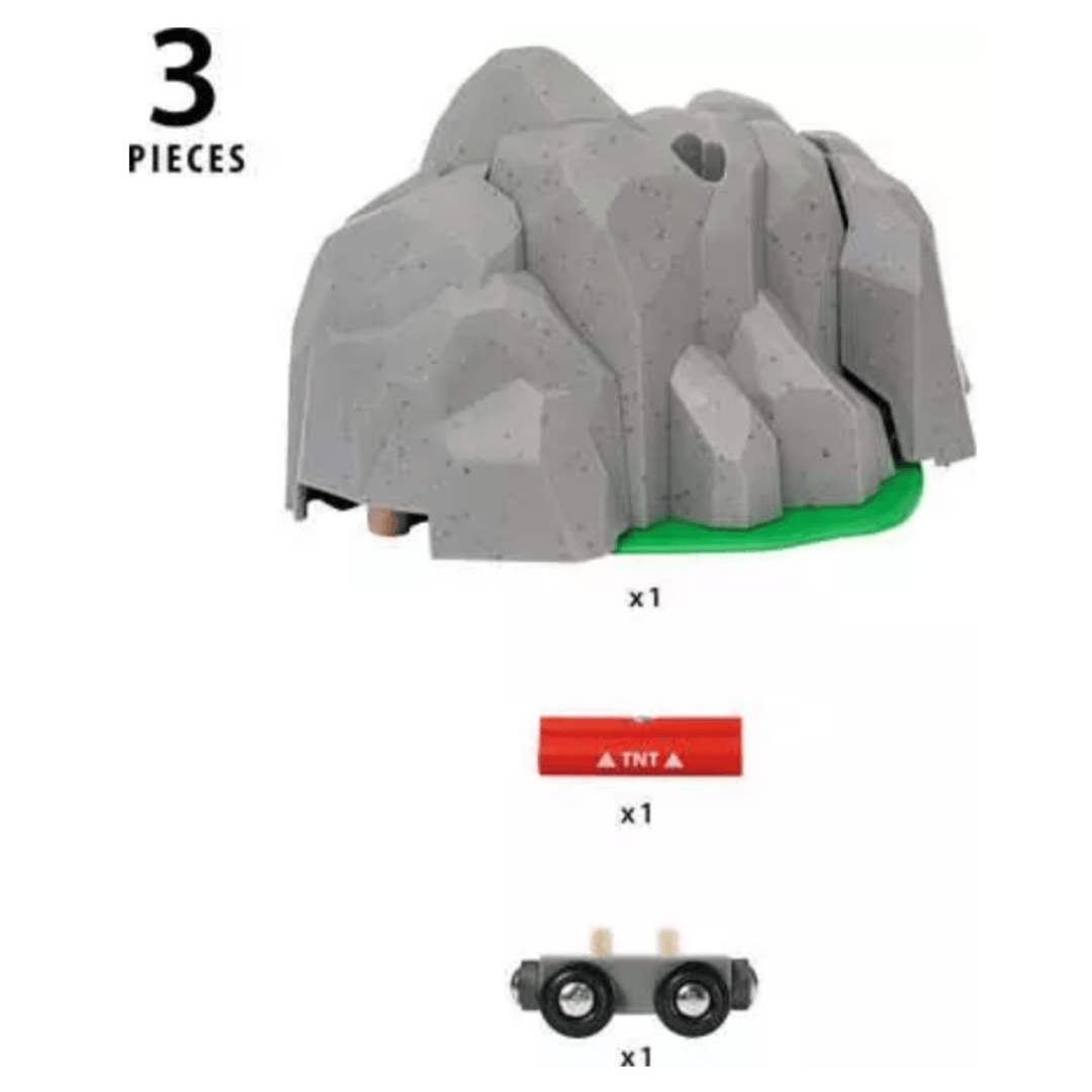 Brio 3 Plus Dynamite Mountain Tunnel