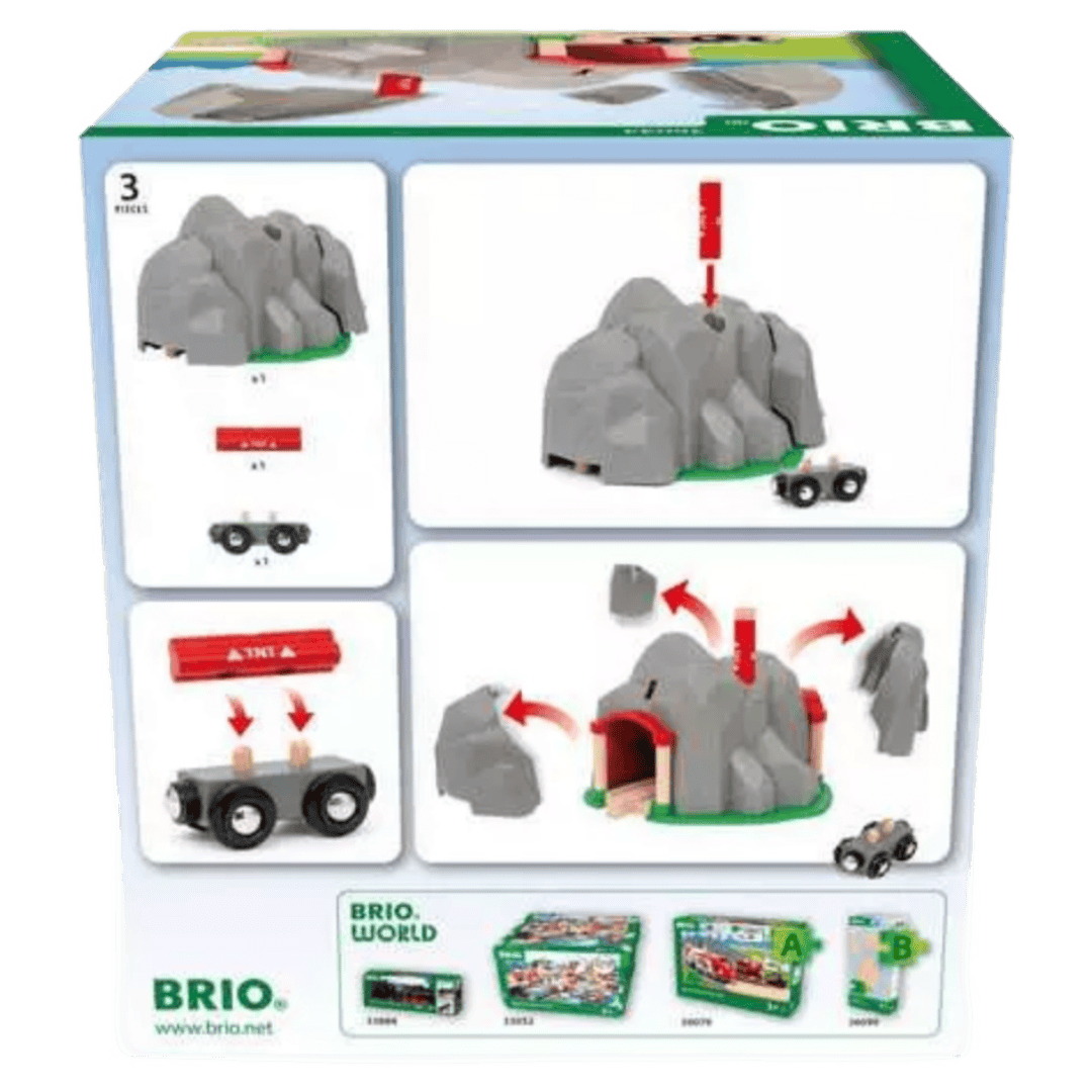 Brio 3 Plus Dynamite Mountain Tunnel