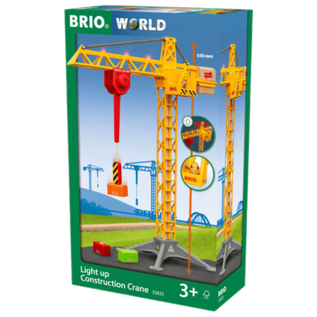Brio 3 Plus Light Up Construction Crane