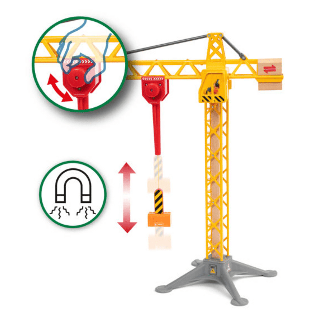 Brio 3 Plus Light Up Construction Crane