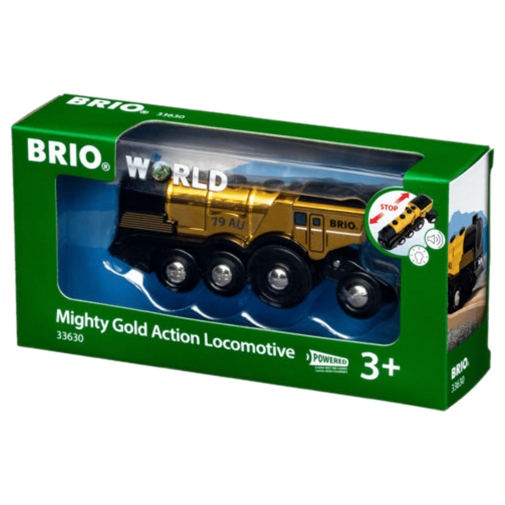 Brio 3 Plus Mighty Gold Action Locomotive