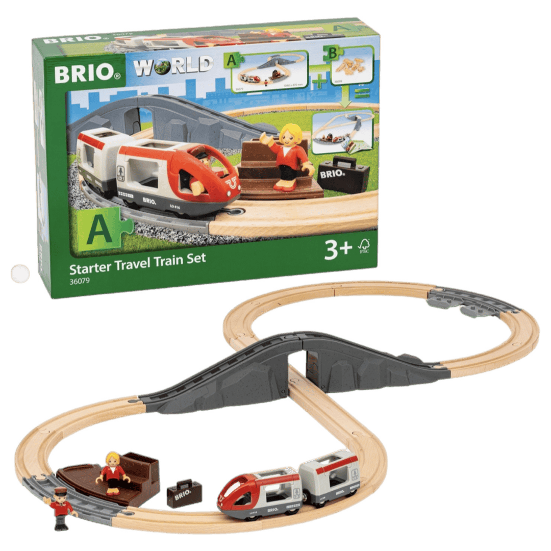Brio 3 Plus Starter Travel Train Set