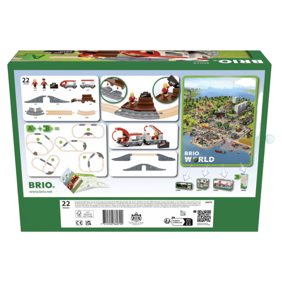 Brio 3 Plus Starter Travel Train Set