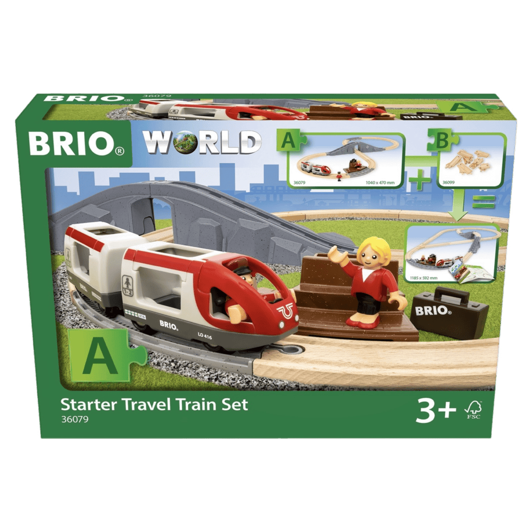 Brio 3 Plus Starter Travel Train Set