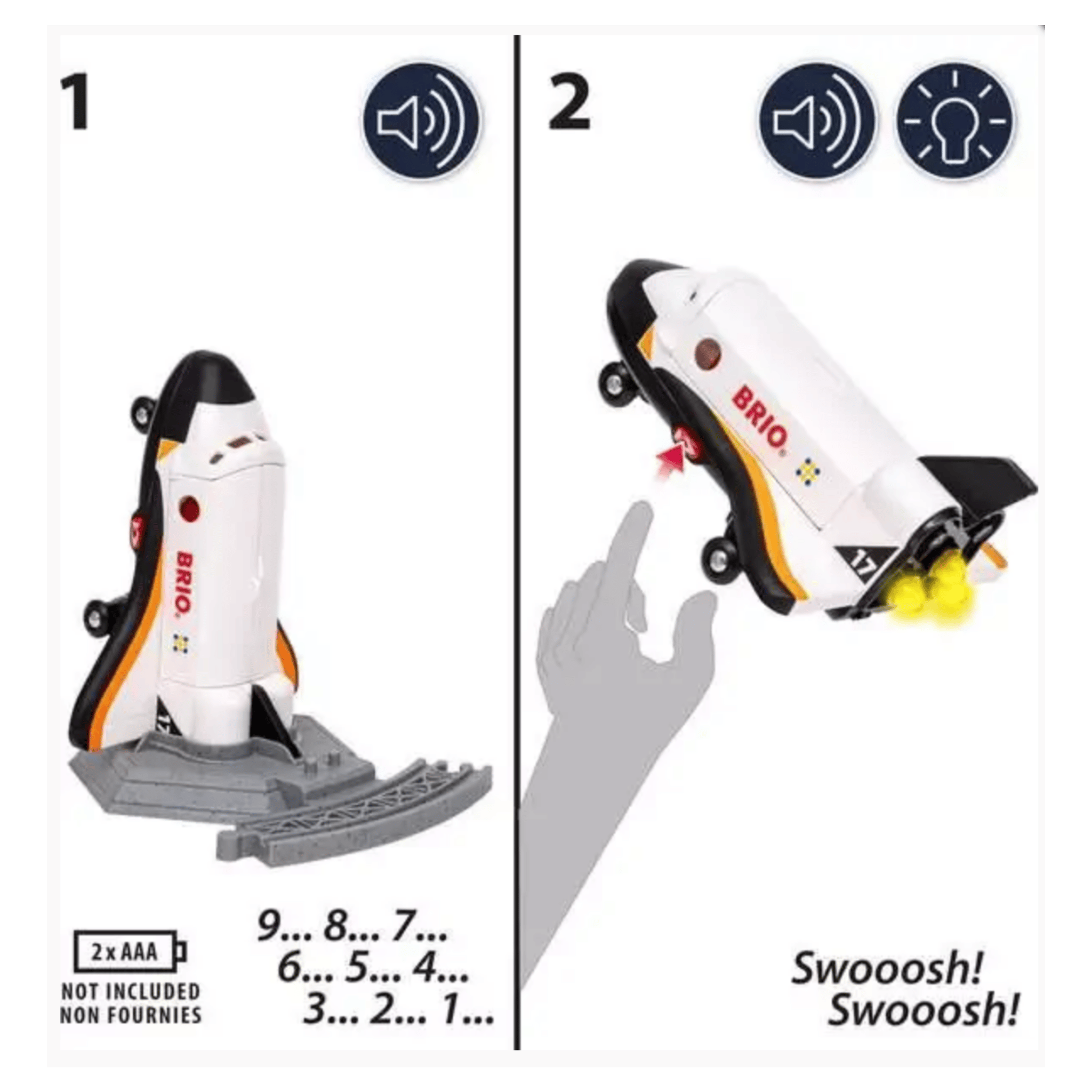 Brio 3 Plus Wooden Space Shuttle