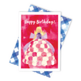 Candlebark 12 Months Plus Greeting Card - Doll Birthday Cake