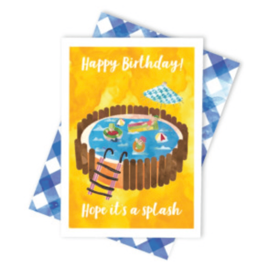 Candlebark 12 Months Plus Greeting Card - Jelly Pool Birthday Cake