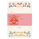 Candlebark Birth Plus Gift Tag - Christmas Wallpaper Stickers