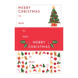 Candlebark Birth Plus Gift Tag - Cute Christmas Stickers