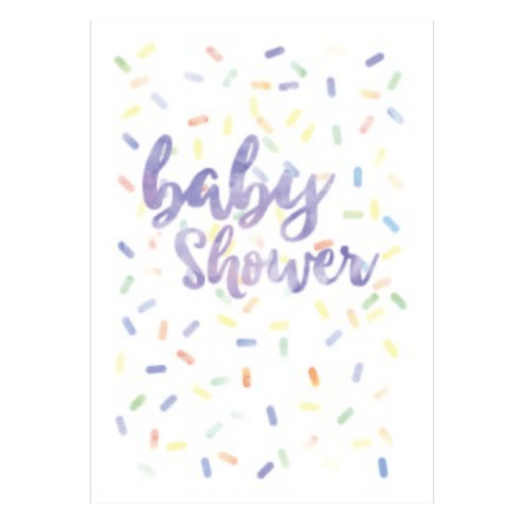 Candlebark Birth Plus Greeting Card - Baby Sprinkles