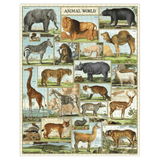 Cavallini & Co 12 Plus 1000 Pc Vintage Puzzle - Animal World