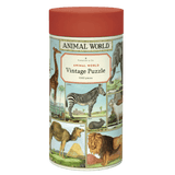 Cavallini & Co 12 Plus 1000 Pc Vintage Puzzle - Animal World