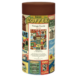 Cavallini & Co 12 Plus 1000 Pc Vintage Puzzle - Coffee