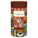 Cavallini & Co 12 Plus 1000 Pc Vintage Puzzle - Coffee