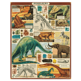 Cavallini & Co 12 Plus 1000 Pc Vintage Puzzle - Dinosaurs