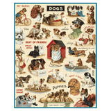 Cavallini & Co 12 Plus 1000 Pc Vintage Puzzle - Dogs