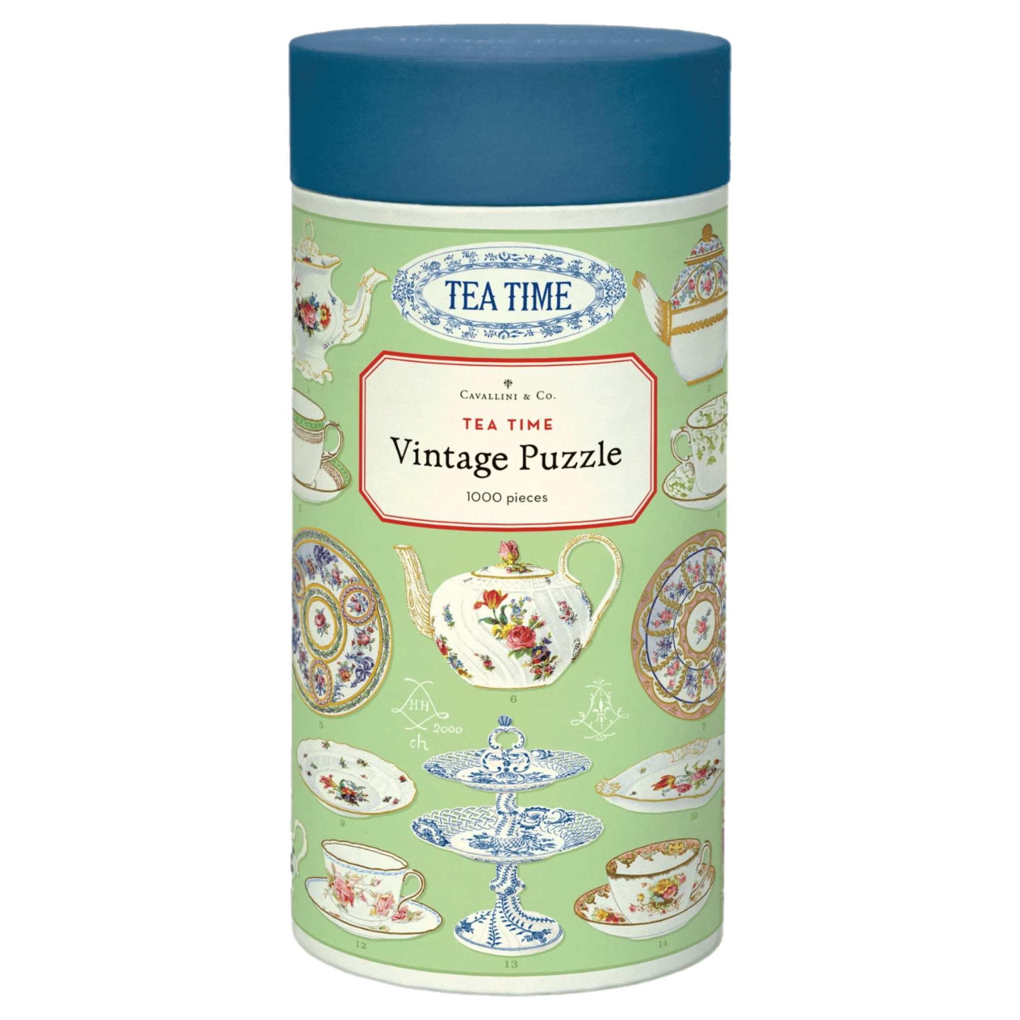 Cavallini & Co 12 Plus 1000 Pc Vintage Puzzle - Tea Time